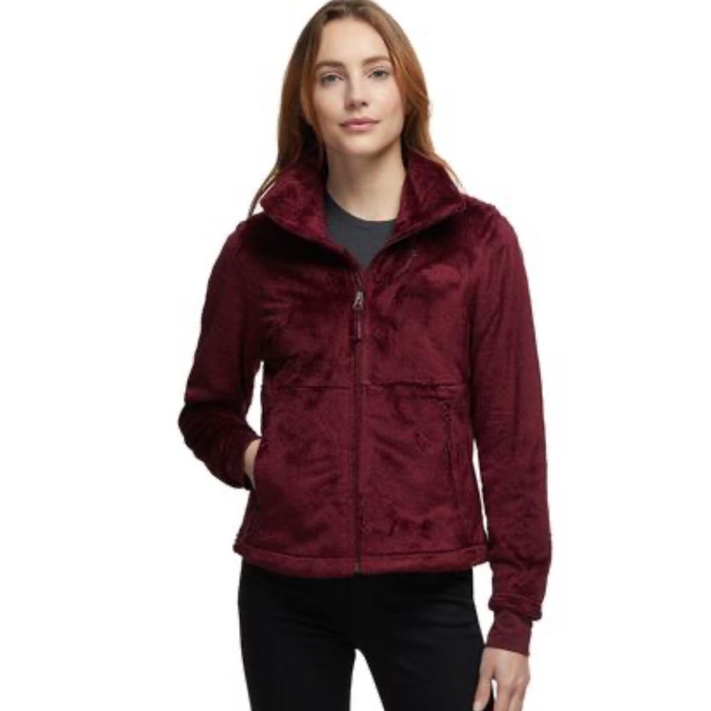 THE NORTH FACE Osito Zip Front Fleece Jacket Small S Raspberry Pink $100 CDW EUC